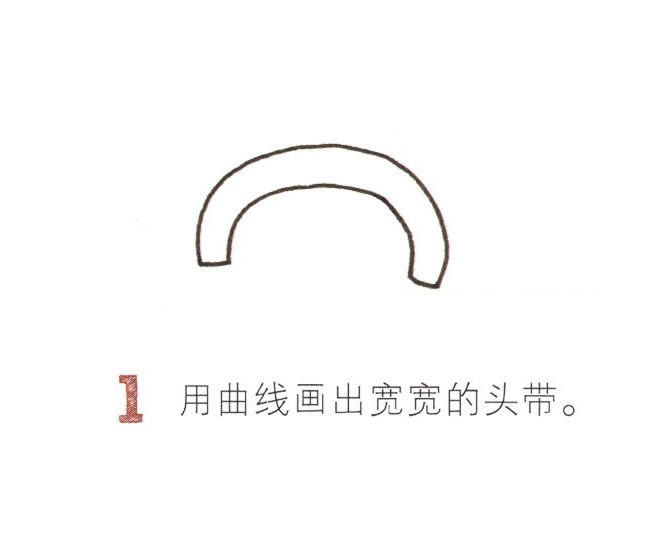 耳机简笔画图片