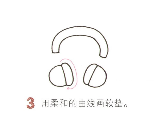 耳机简笔画图片