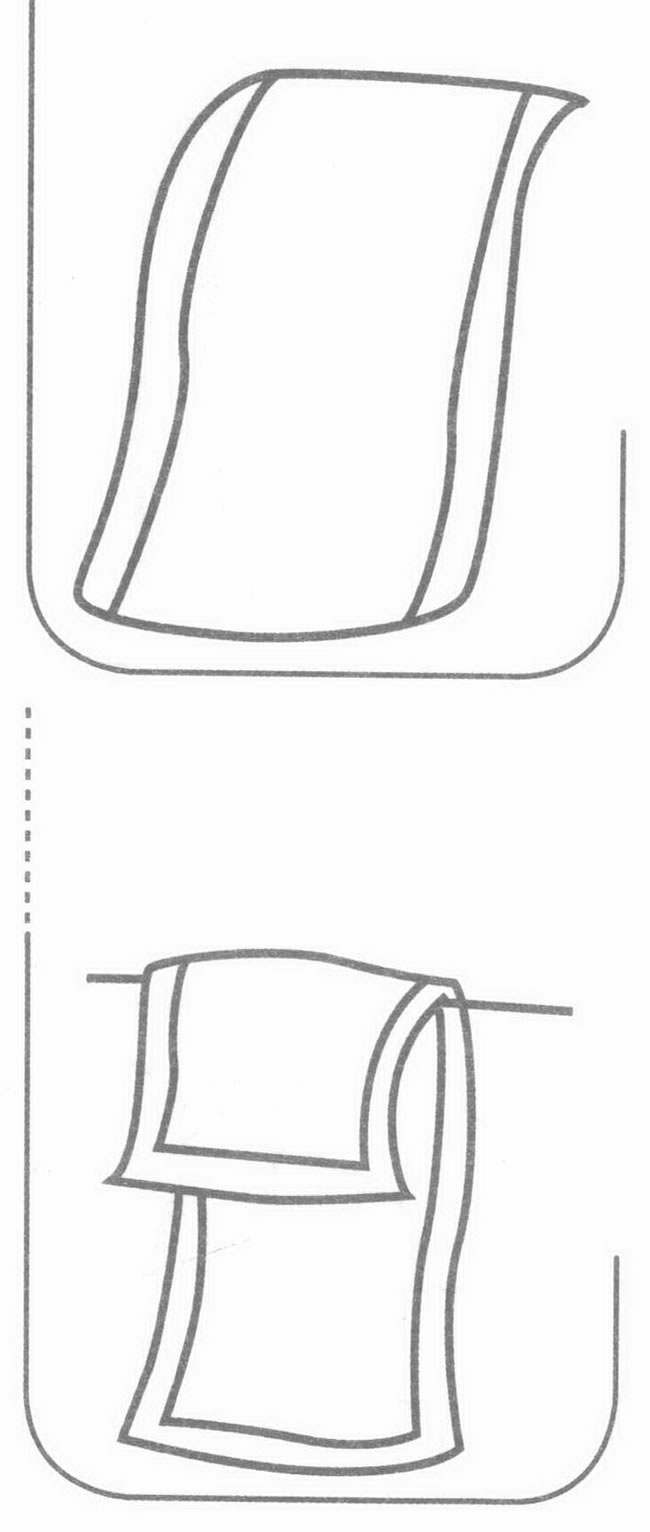 毛巾简笔画