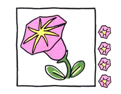 喇叭花简笔画图片大全