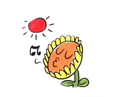 向日葵简笔画图片大全