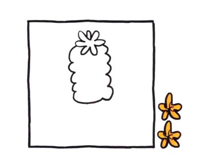四步画出风信子简笔画图片