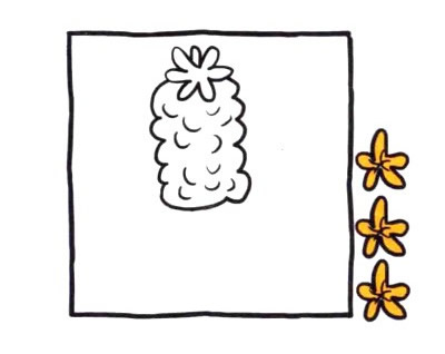四步画出风信子简笔画图片