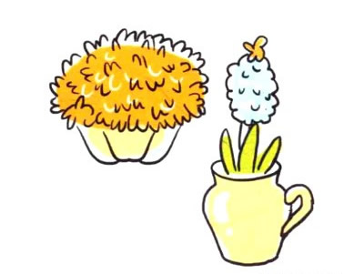 四步画出风信子简笔画图片