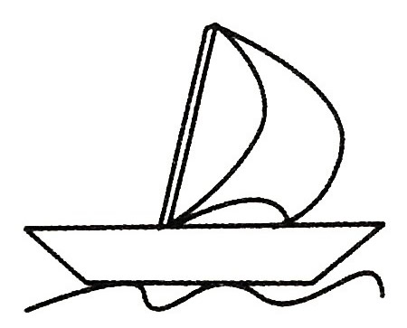 帆船简笔画大全及画法步骤