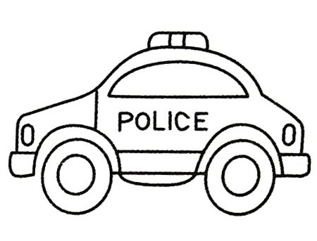 警车简笔画大全及画法步骤
