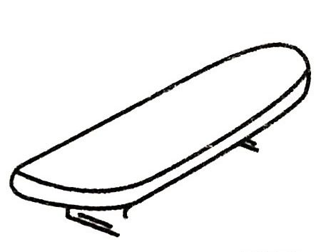 滑板简笔画大全及画法步骤
