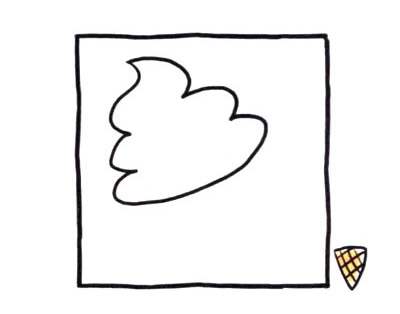 四步画出冰淇淋简笔画图片