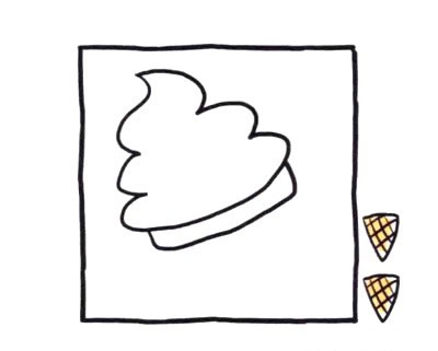 四步画出冰淇淋简笔画图片
