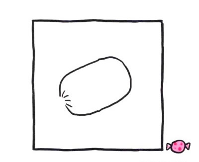 四步画出糖果简笔画图片