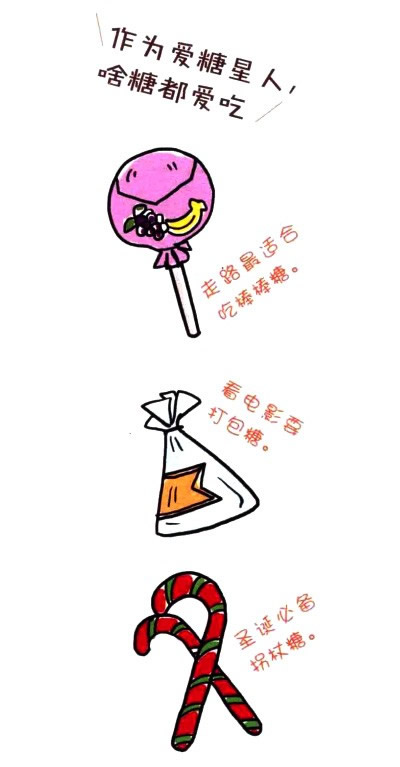 四步画出糖果简笔画图片