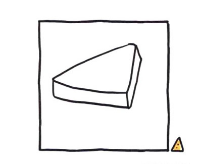 四步画出三明治简笔画图片