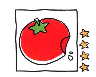 四步画出番茄简笔画图片