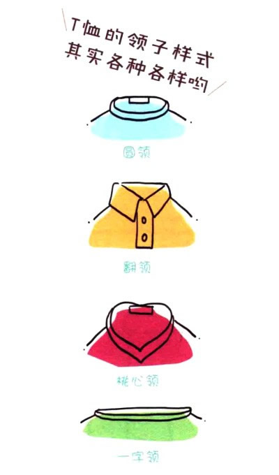 四步画出T恤简笔画图片