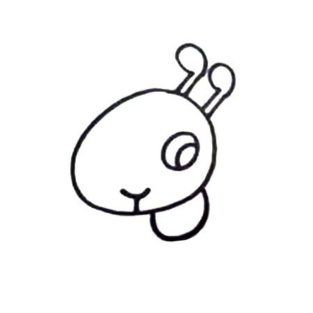 七步画出蚂蚁简笔画彩色图片
