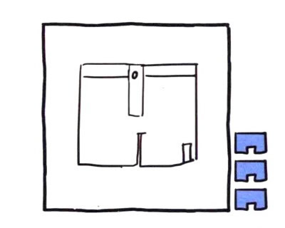 短裤简笔画彩色图片