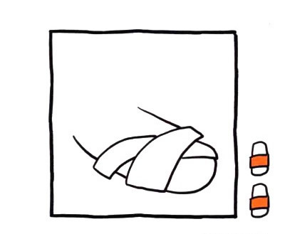 凉鞋简笔画彩色图片