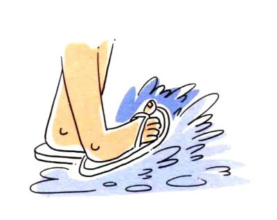 凉鞋简笔画彩色图片