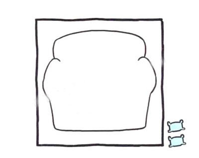 沙发简笔画