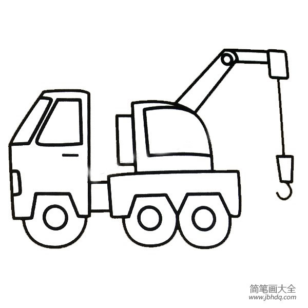 吊车简笔画