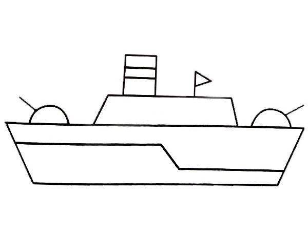 军舰简笔画