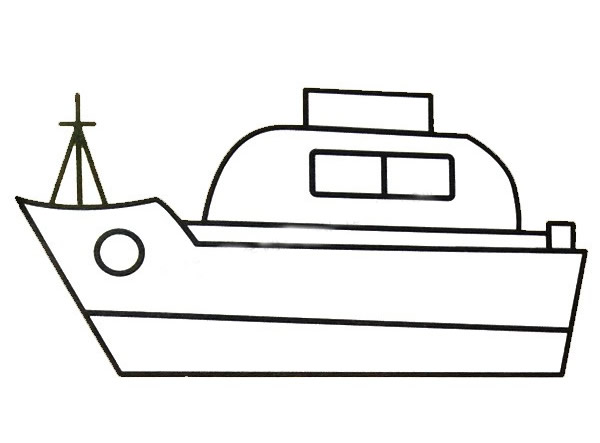 轮船简笔画