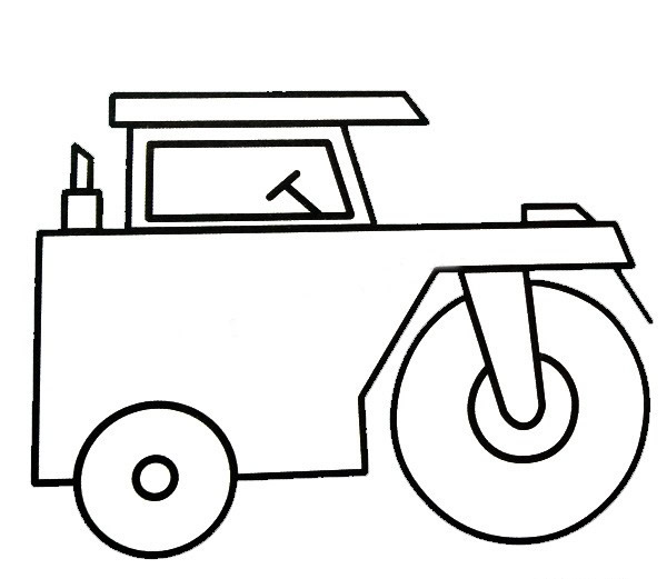压路机简笔画