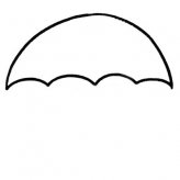 雨伞简笔画五步画出