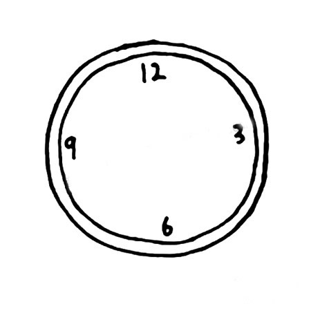 闹钟简笔画