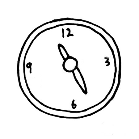 闹钟简笔画