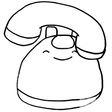 座机电话简笔画