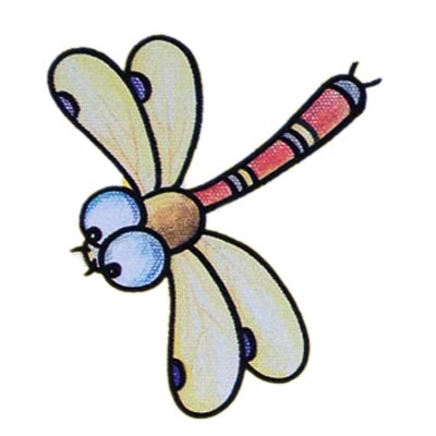 蜻蜓简笔画彩色图片