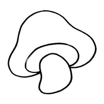 蘑菇简笔画