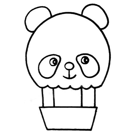 热气球简笔画