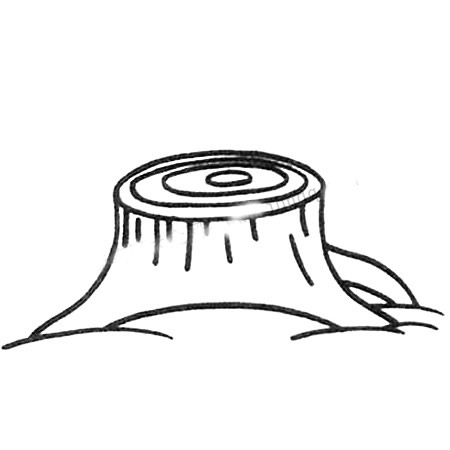 树桩简笔画