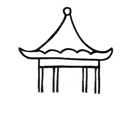 亭子简笔画