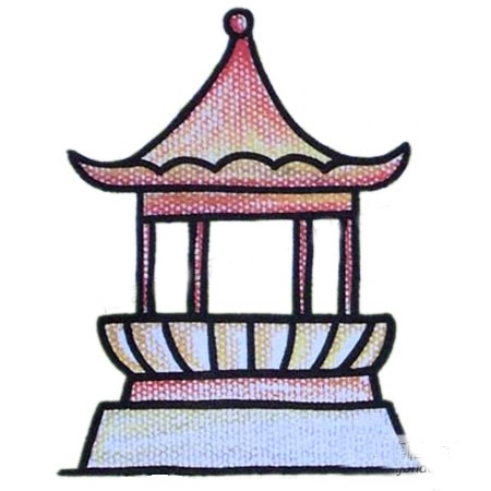 亭子简笔画图片