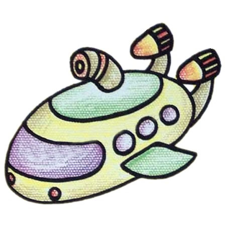 潜水艇简笔画图片
