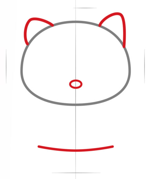 Hello Kitty简笔画图片