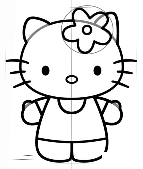 Hello Kitty简笔画图片