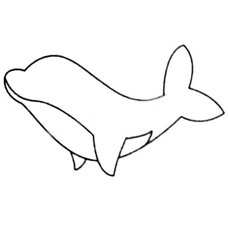 海豚简笔画图片大全