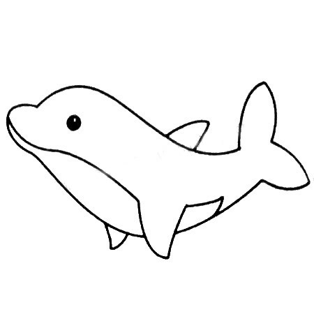 海豚简笔画图片大全