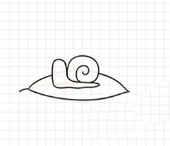 蜗牛简笔画怎么画