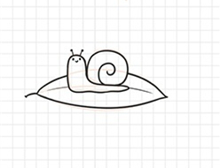 蜗牛简笔画怎么画