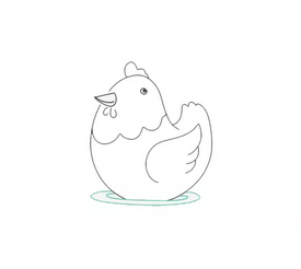 母鸡简笔画