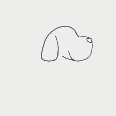 斑点狗简笔画