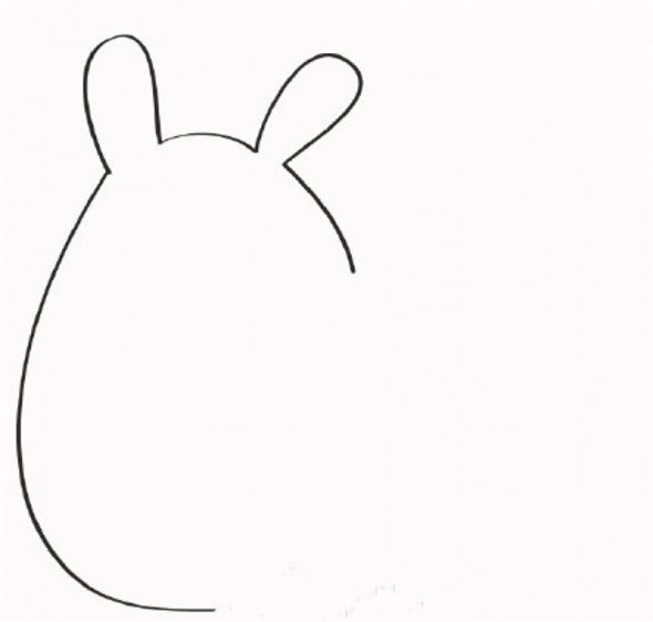 龙猫简笔画教程