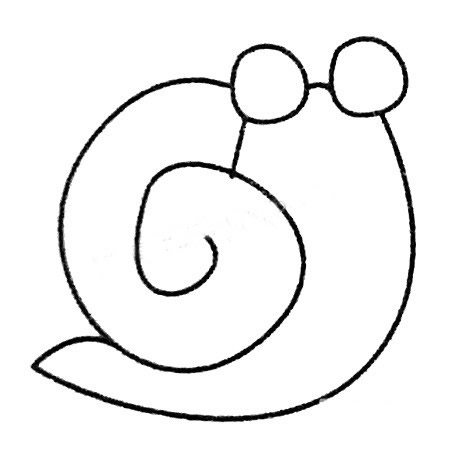 蜗牛简笔画图片大全及画法步骤