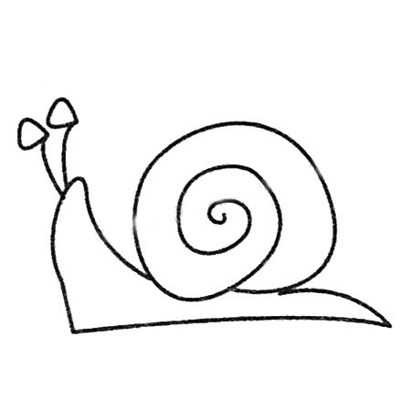 蜗牛简笔画图片大全及画法步骤