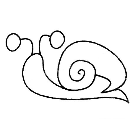 蜗牛简笔画图片大全及画法步骤